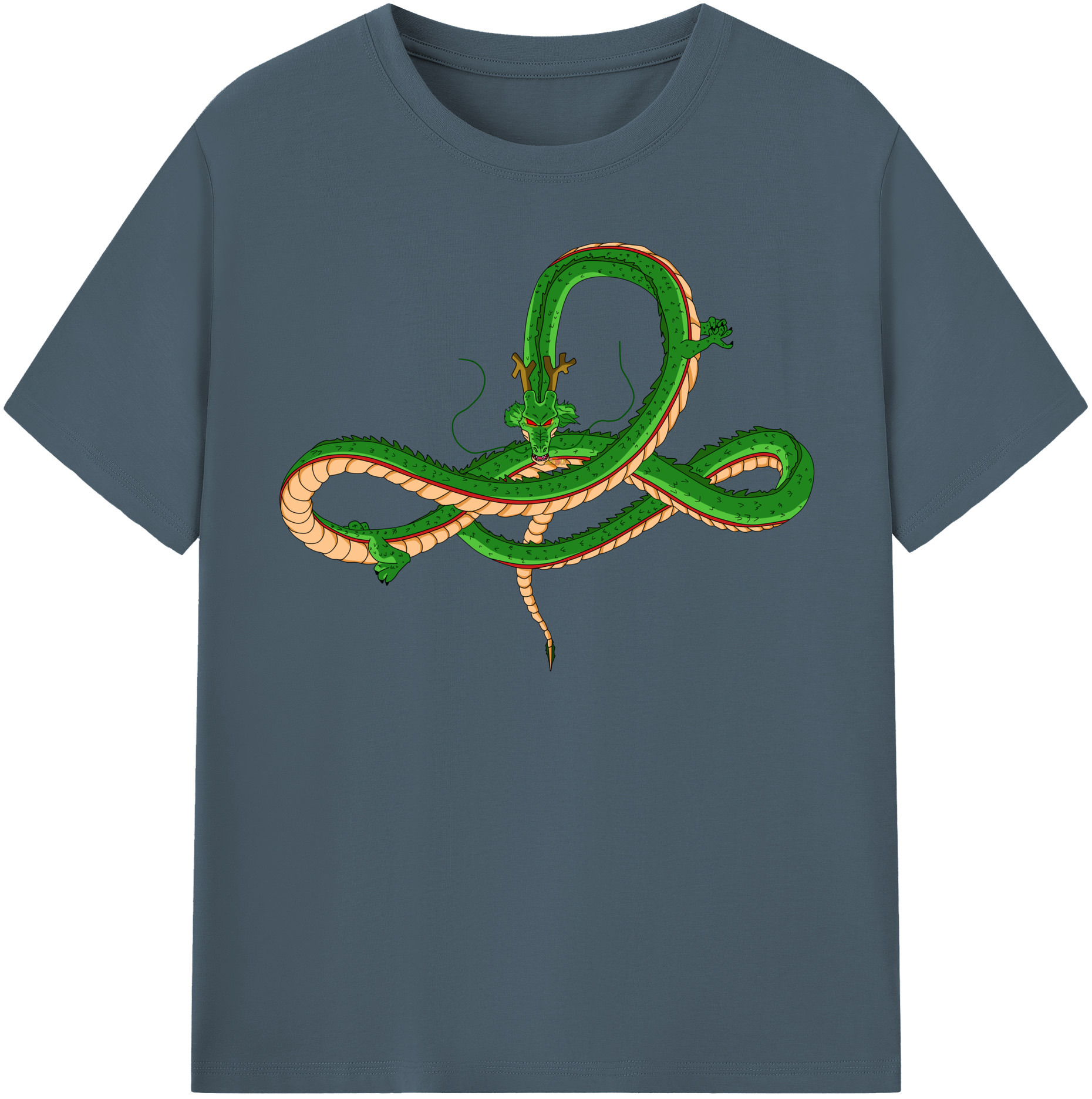 （画像用） ドラゴンボール 神龍 シェンロン DRAGON BALL Shenron 綿100％半袖Tシャツ（フロントプリント）